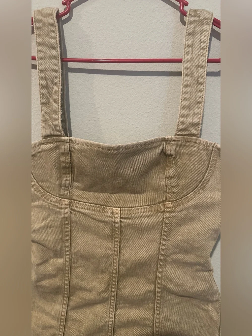 Forever 21 Tan Denim Mini Dress - Picture 3 of 4